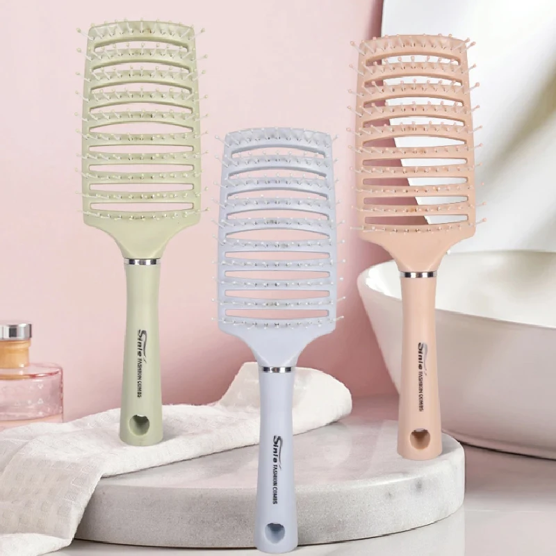 

Hairbrush Nylon Women Wet Curly Detangle Hair Brush Girls Hair Scalp Massage Comb for Salon Hairdressing Styling Tools