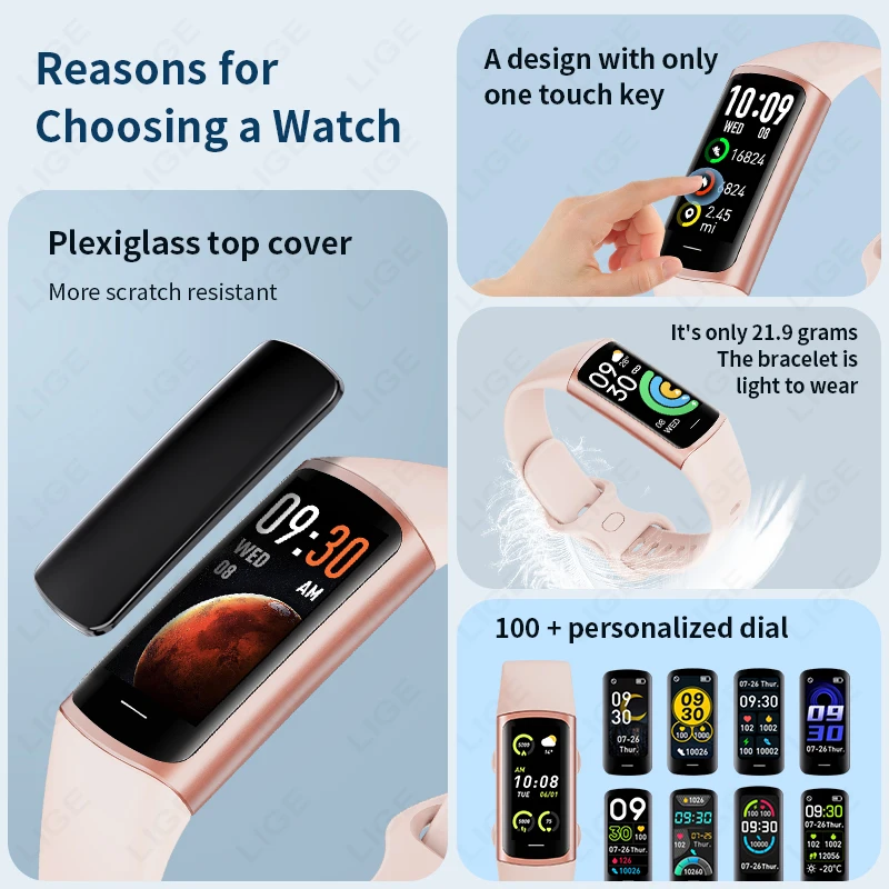 Fitness Tracker Watches Women with Heart Rate Blood Oxygen Sleep Monitor Smart Watches Men Pedometer Smartwatch for Android iOS 2