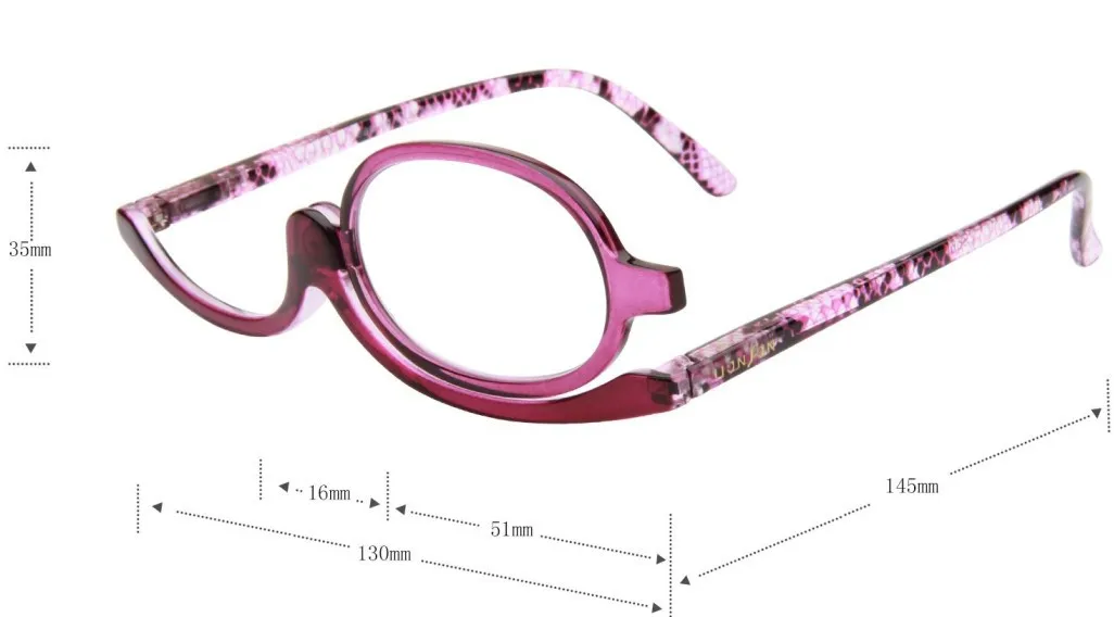 Eyeezi Makeup Reading Glasses Women Designer Cosmetic Readers Flip