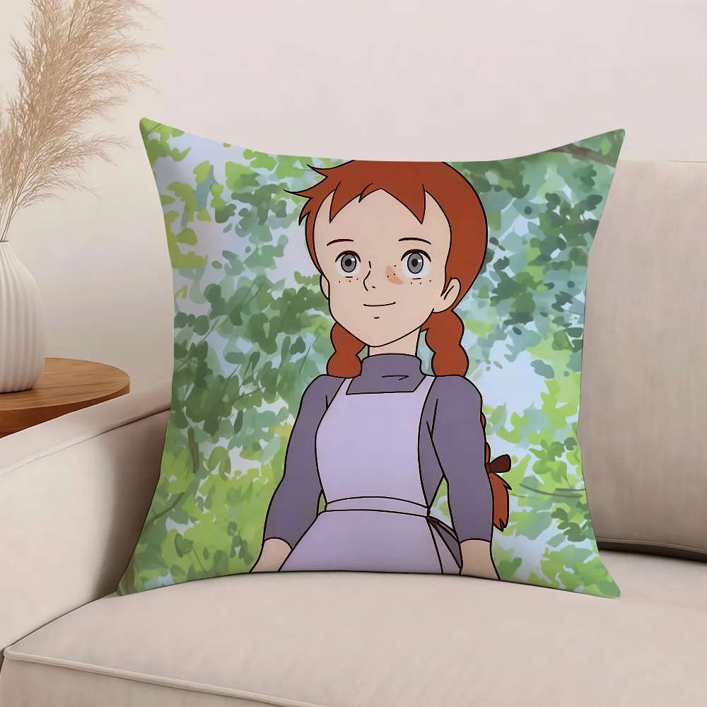 Anime Anne mit einem E-Kissenbezug, Bürokissen, geeignet für Sofa, Auto, Schlafzimmer, dekorativer Kissenbezug – Detail 6
