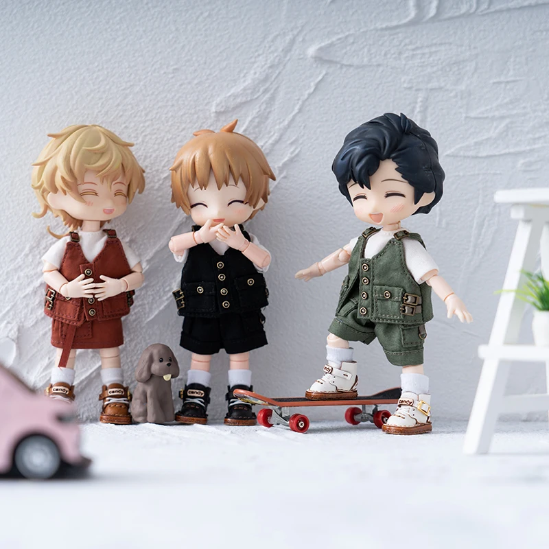 OB11 Clothes Set Boy Girl's Work suit Cool Special Forces Clothing With Short Sleeved T-shirt For GSC YMY P9 Body 1/12 BJD Doll 2