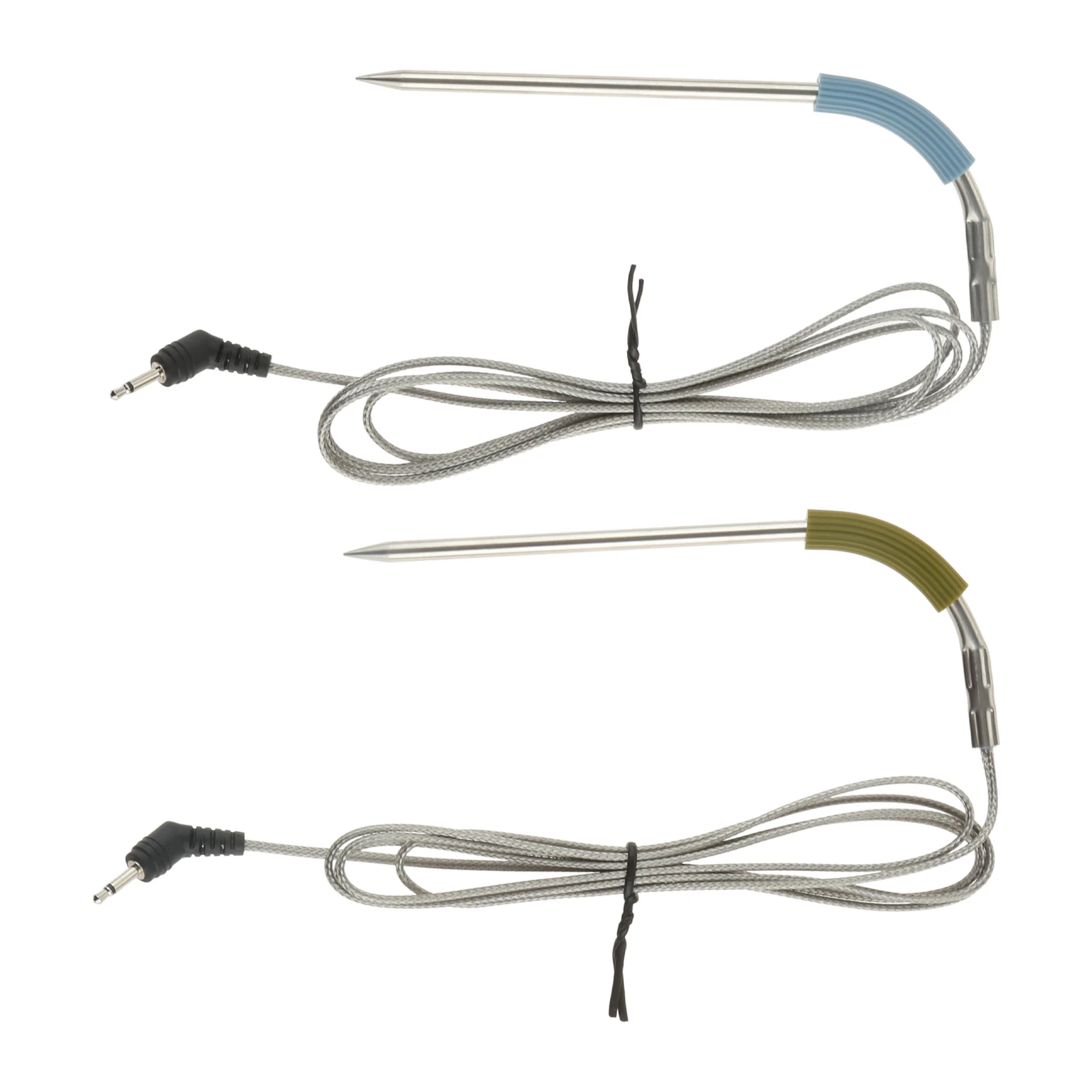 2Pcs Stainless Steel Grill Probe Fit for Weber Igrill 2,Igrill Mini,Igrill 3 with 2 Probe Clip Holders Replace Temperature