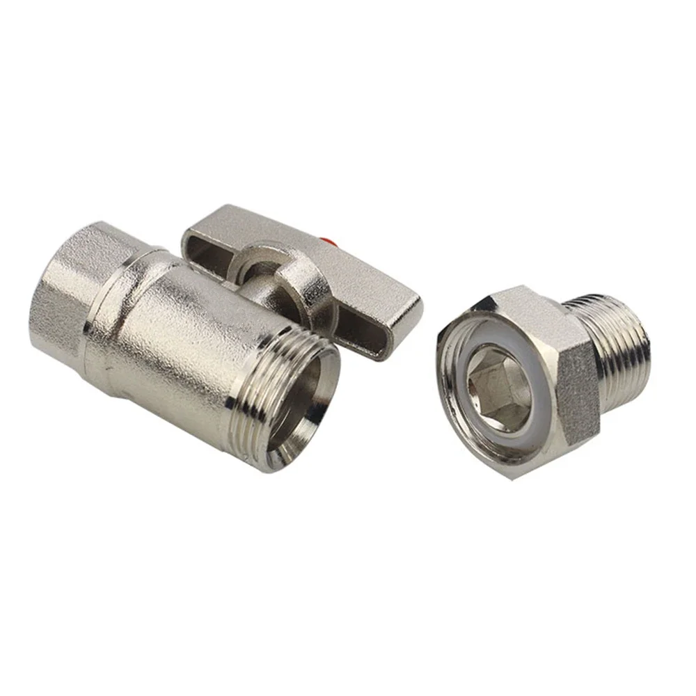Full Copper 4 points Large Flow Thickening Inner And Outer Wire Live Connection Ball Valve Heating Through Switch Ball Valve