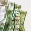 Narrow Multi-Function Thin Scarf Letters Print Decorative Handle Bag Ribbons Neckerchief 6