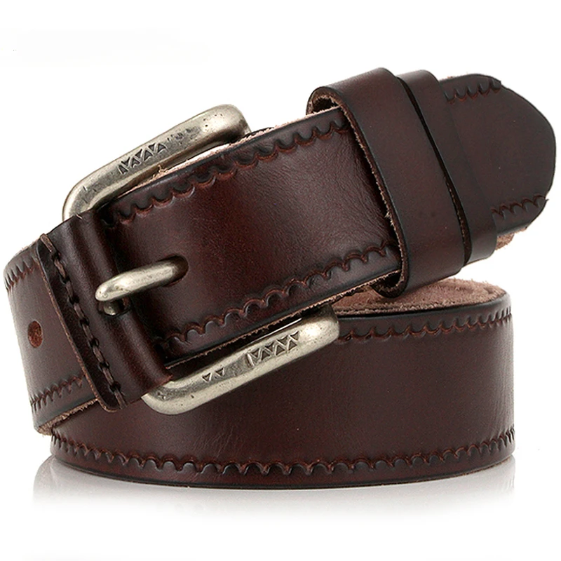

2024 New Genuine Leather Belts Male Belt for Jeans Classical Designer Strap Vintage Pin Buckle Belts for Men Cowskin Mens Belt
