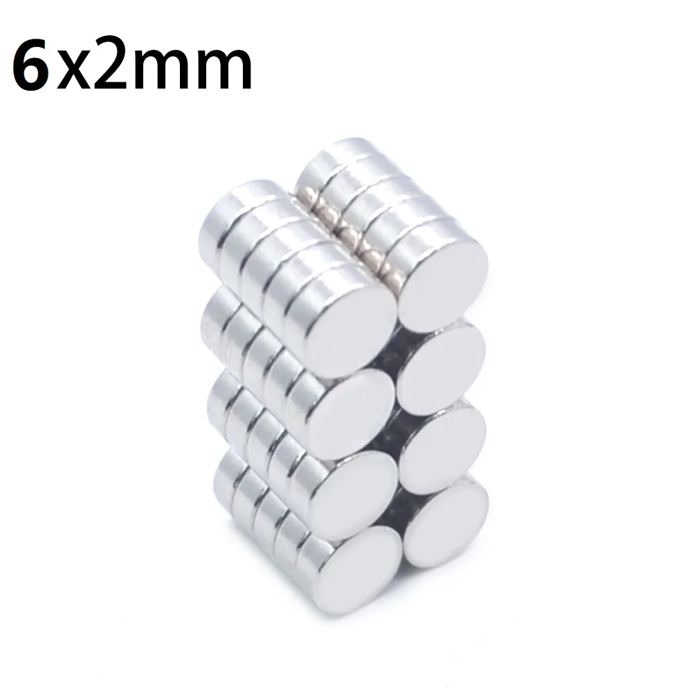 100-Piece Set of Strong Round Magnets for Fridge, DIY, Building, Craft, and Education
