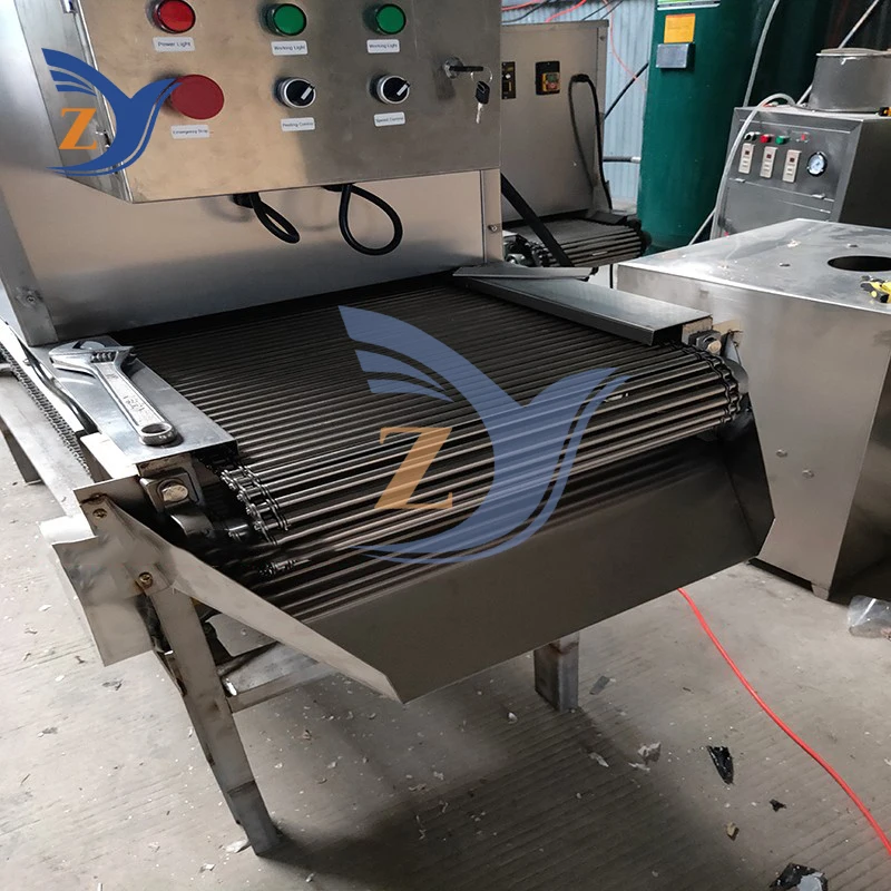 Onion Peeling Machine 500-600kg per hour Commercial Electric 1500W Large Automatic Chain Stainless Steel Pneumatic Processing 3