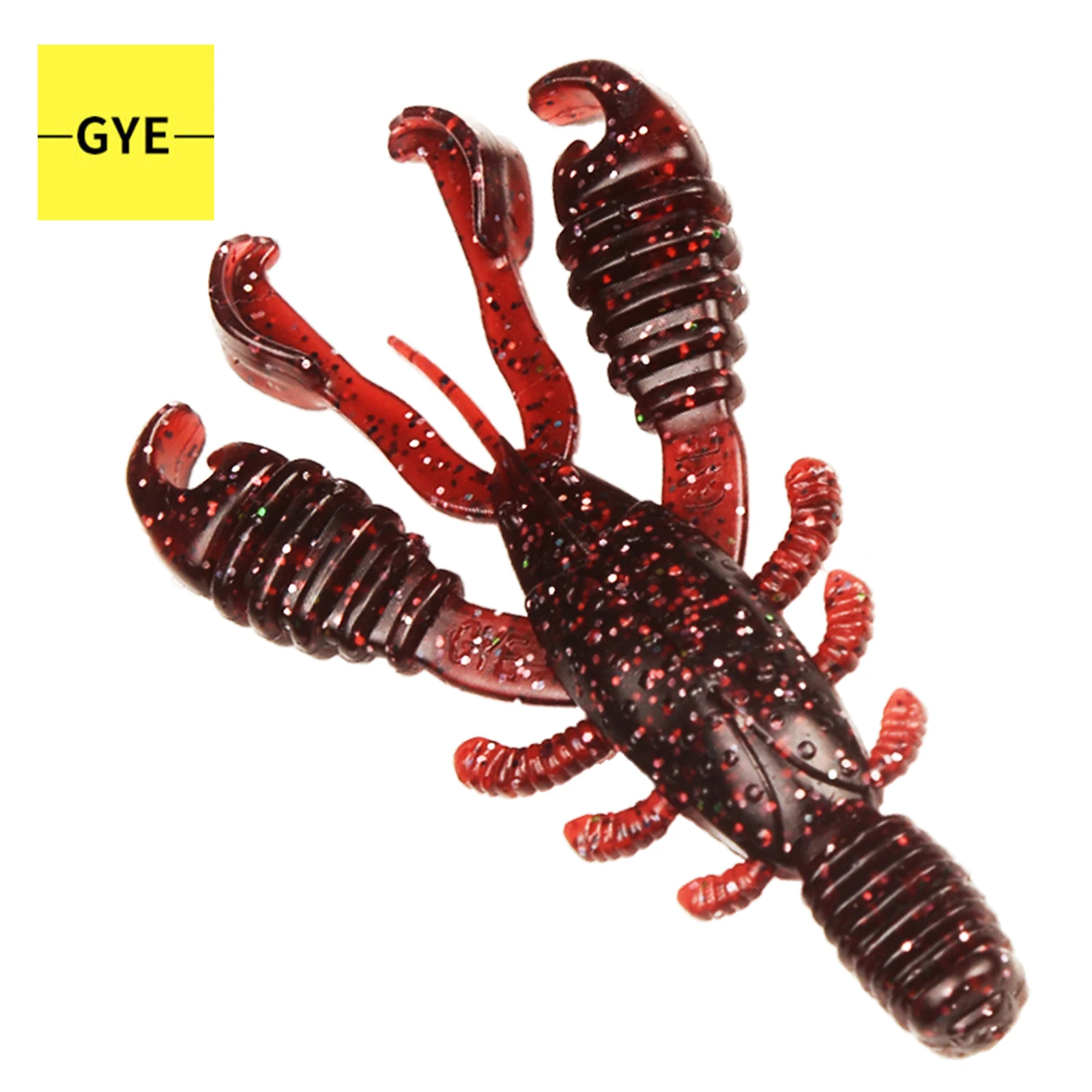 GYE 7 шт. Мягкая приманка для ползания пластиковая искусственная ловли окуня