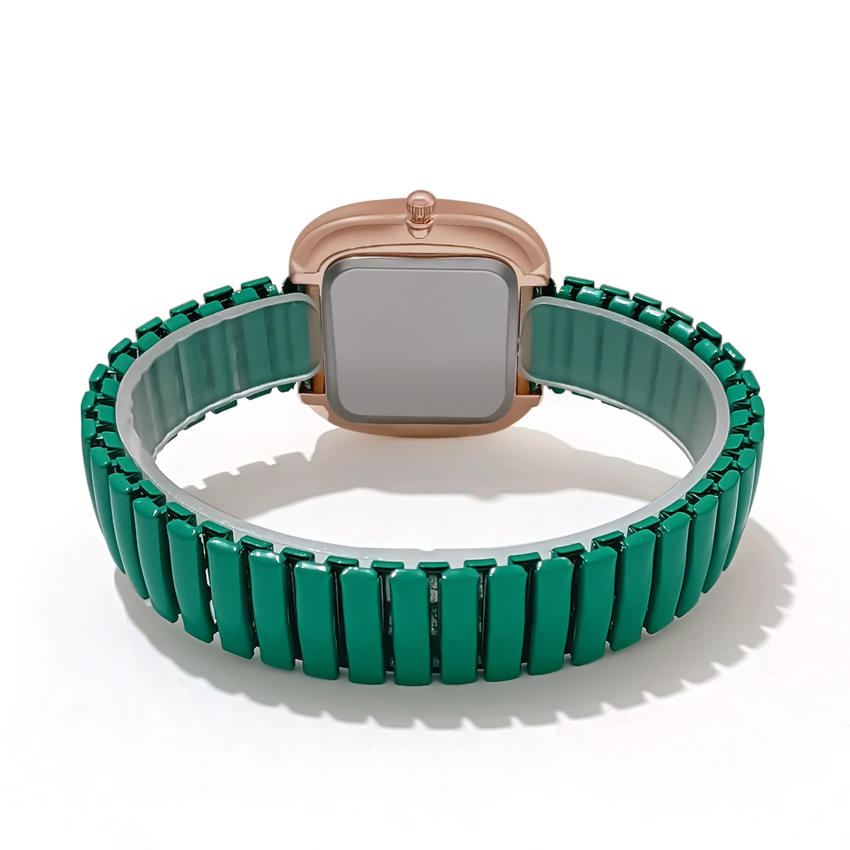 Women Fashion Business Diamond Elastic Band Quartz Watch 2
