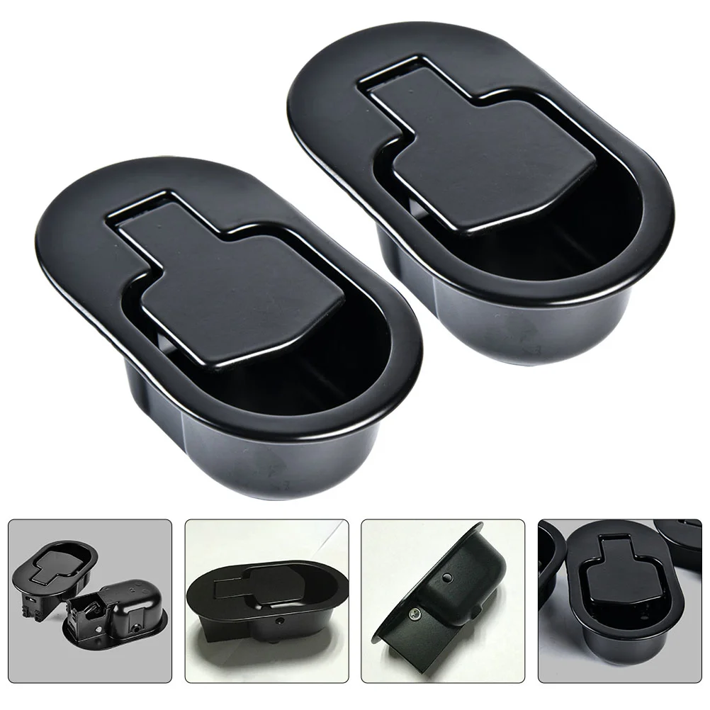 2 Pcs Chaise Longue Pink Car Accessories Switch Metal Pull Handle