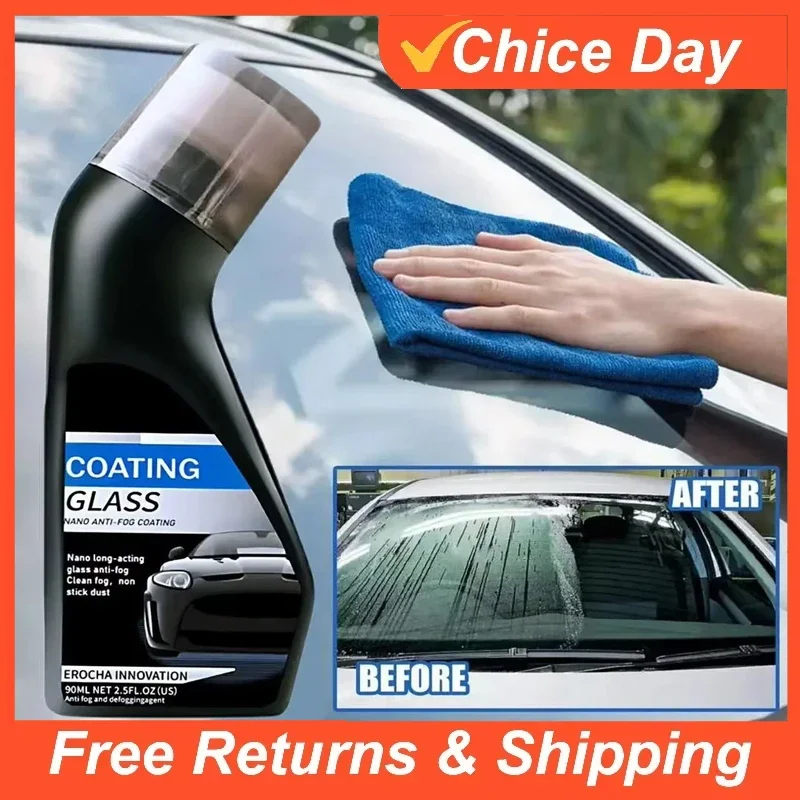 Micro-molecular Anti-fog Coating Agent 90ml Car Anti-fog Windows Spray Screens Glass Mirror Defogger Coating Antifog Auto A T6U7