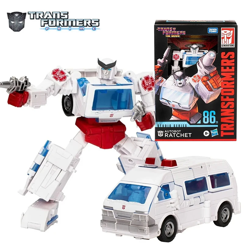 Original Transformers Studio Series Ss 86-23 Ss86 23 Autobot Ratchet Action Figure Toy Gift Collection