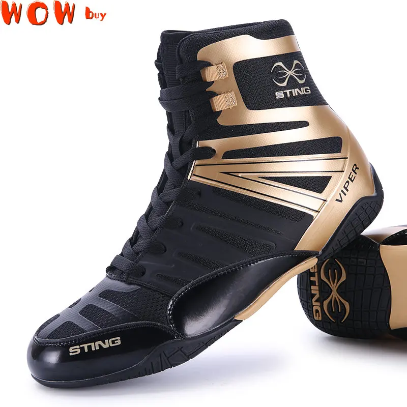 Men Professional Boxing Shoes Wrestling Fighting Weightlift Shoes