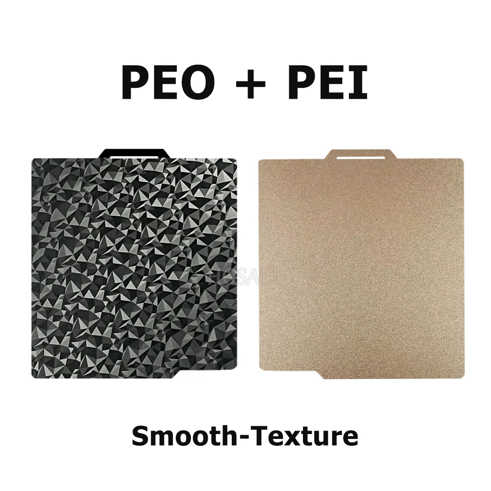 Enhanced PEI Double-Sided Textured and Smooth Plate - No Glue Needed, Warp-Free & Strong Adhesion