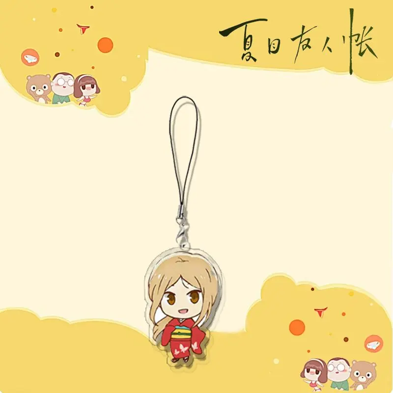 Natsume Yuujinchou 휴대폰 랜야드, Nyanko Sensei Natsume Takashi 카와이 아크릴 펜던트 스트랩, 걸이식 귀여운 로프 장식
