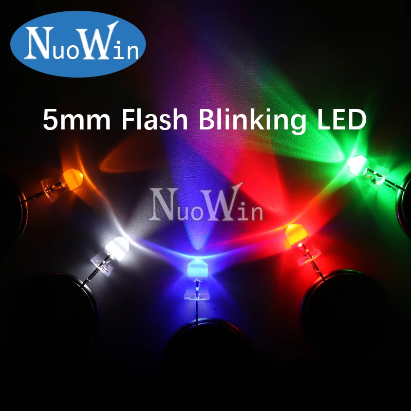 50 Pezzi LED Flash Per Auto 50 LED Lampeggianti Rossi 5mm - Pre - Foto 11