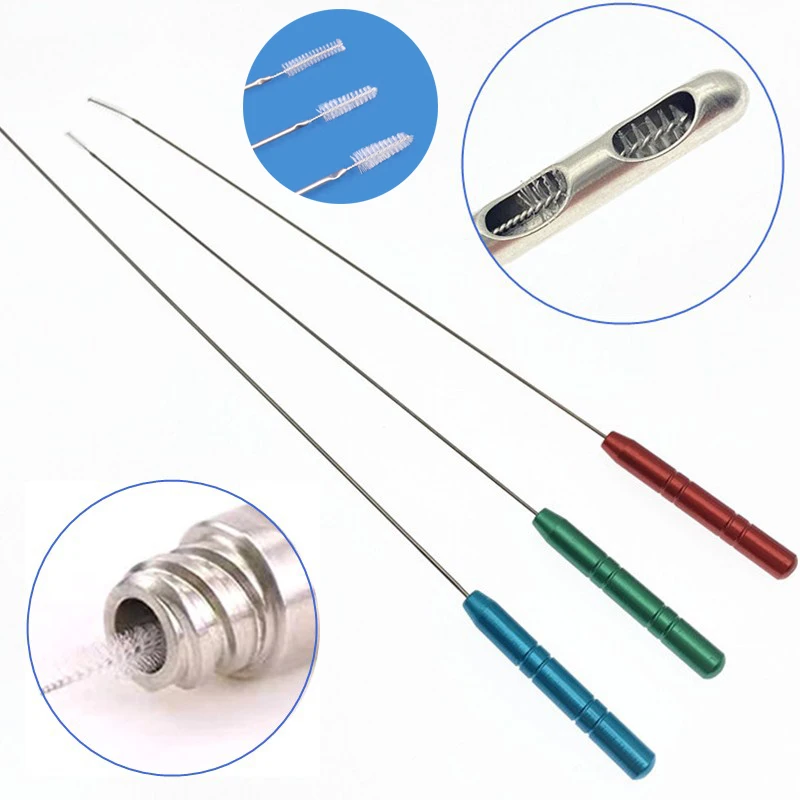 Liposuction Cannula Brush Tube Cleaning Cannula Brush 3pcs/set Cleaning Fat Stem Cell liposuction cannula brush