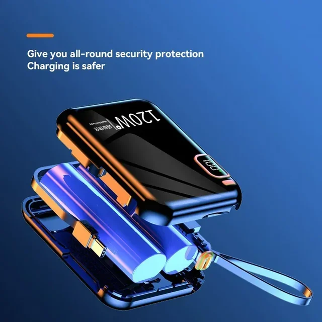 Xiaomi 120W Fast Charging 50000mAh Large Capacity Portable Power Bank Cable Two-way Mini Powerbank for iPhone Samsung Huawei 2