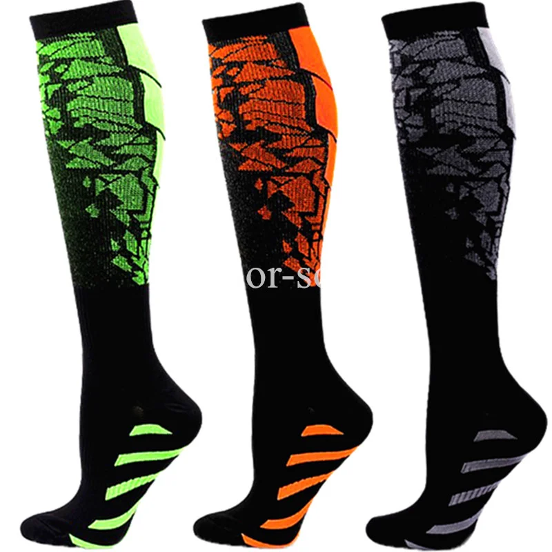 Floral Compression Socks - 3 Pairs Pack Anti-Fatigue Sports Stockings