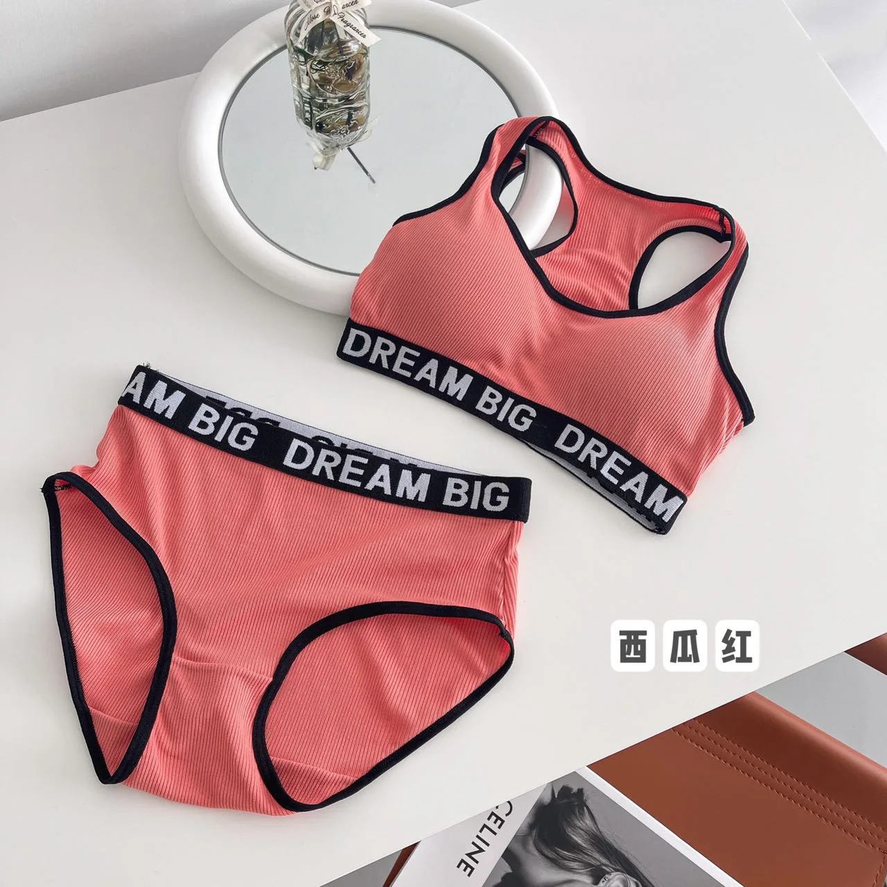 Girls Panty Sets Teenage Cotton Padded Training Bra + Panties Kids Sports Underwears 8-14Year