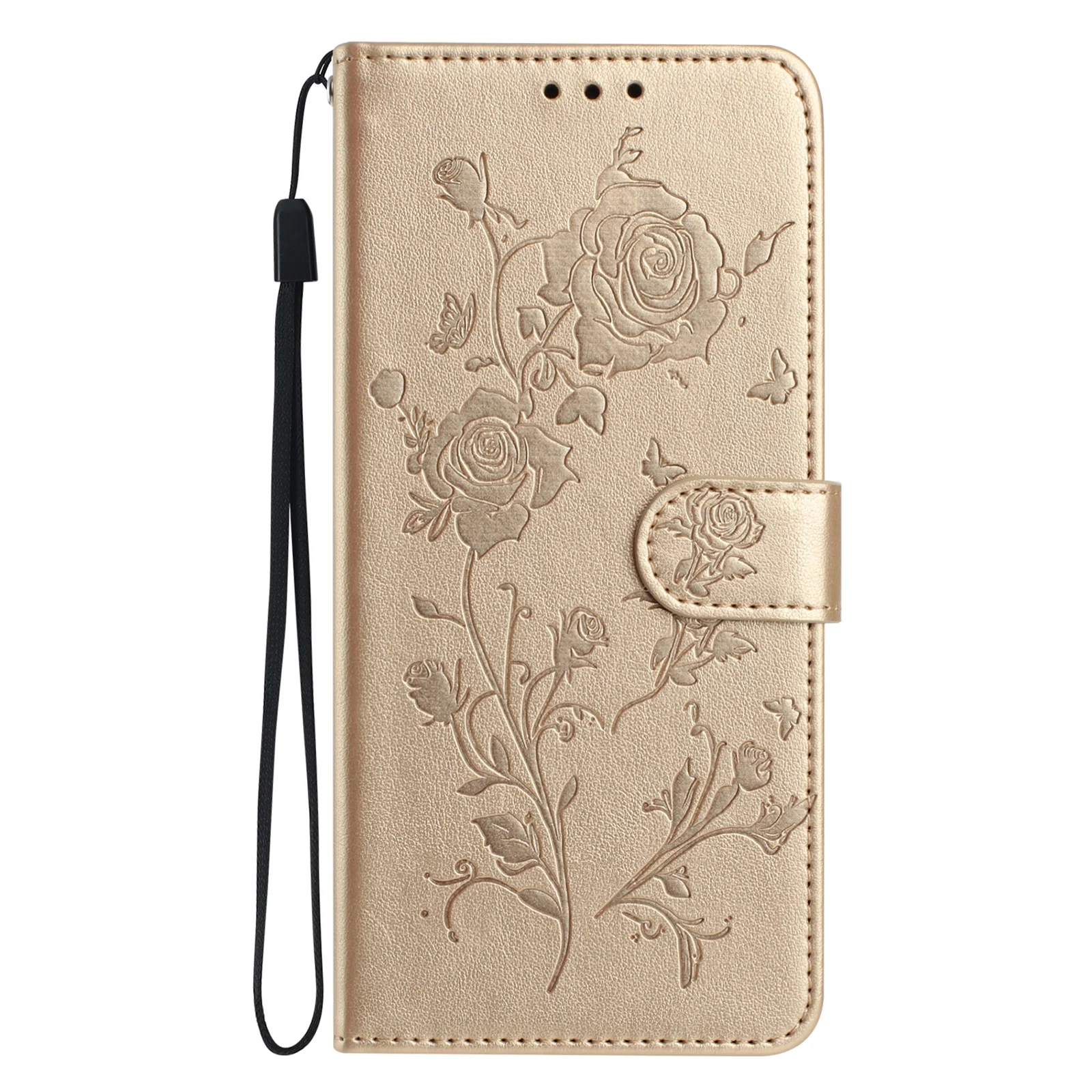 Rose Leather Flip Case - Elegant and Durable Phone Cover