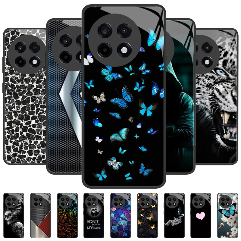 Tempered Glass Shockproof Protective Case with Hard PC Cover