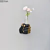 Creativity Fist Shape Vase Flower Arrangement Living Room Decoration Simulation Fist Vases Resin Crafts Modern Decor Ornaments 1