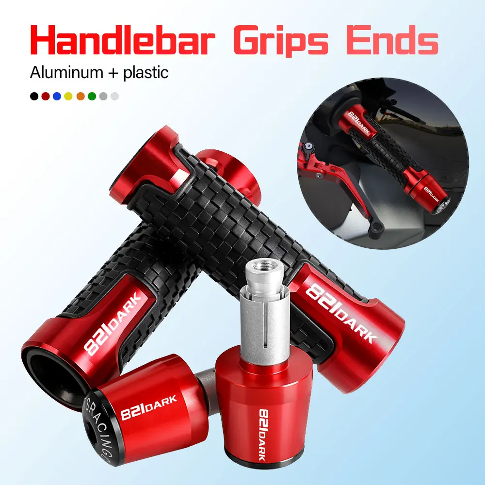 

7/8'' 22mm Motorcycle handlebar grips ends handle bar Anti-skid grip end FOR DUCATI 821 DARK 2014 2015 2016 2017 2018 2019 2020