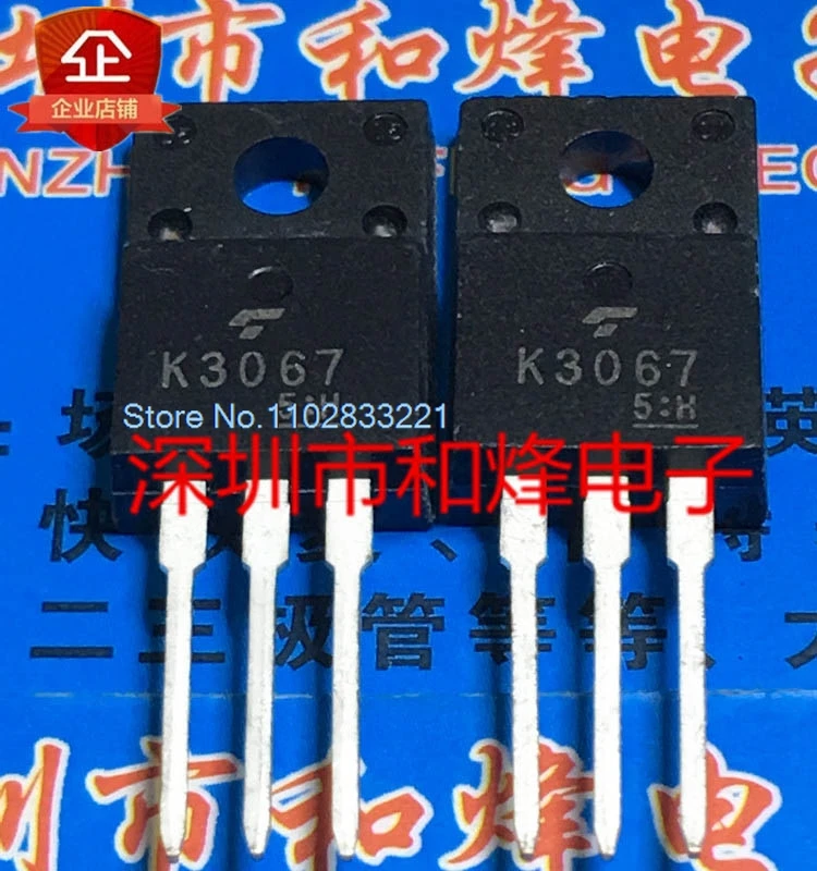 

（10PCS/LOT） K3067 2SK3067 TO-220F MOS 600V 2A