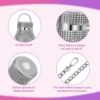 500ml/750ml Luxurious Diamond Thermos Bottle with Chain Flask Vacuum Cup Stainless Steel Water Kettle Girls Women Gift Bottle 4