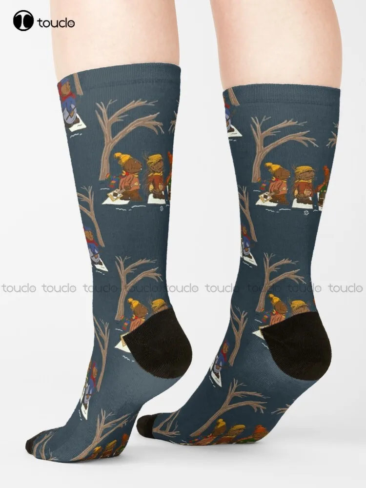 

Emmet Otter Jug Band Road Socks Cotton Socks For Men Cartoon Comfortable Best Girls Sports Street Skateboard Socks Custom Gift