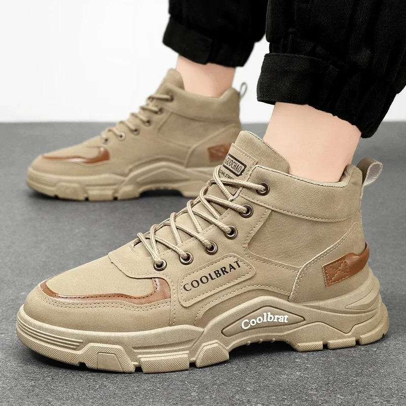

Men Shoes Four Seasons Short Boots 2023 New British Style Fashion Anti Slip Comfortable Mountaineering Boots Sports Casual Shoes