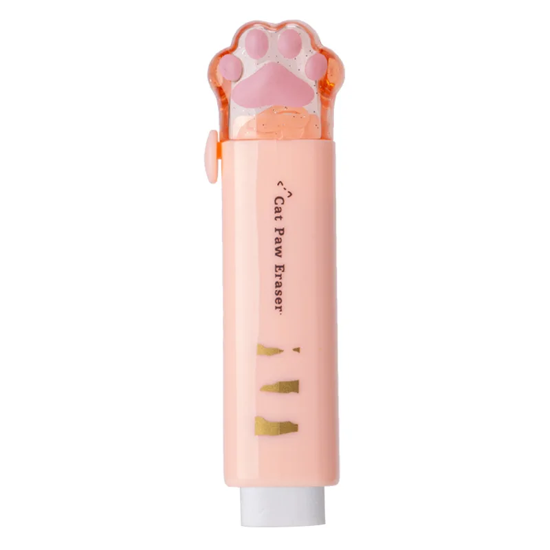 Adorable Kawaii Cat Retractable Eraser - Cute Korean Stationery