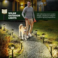 2 Pack Solar Pathway Light Outdoor Solar Lamp Waterproof Landscape Lighting for Garden Yard Patio Walkway Driveway Camping Decor 6