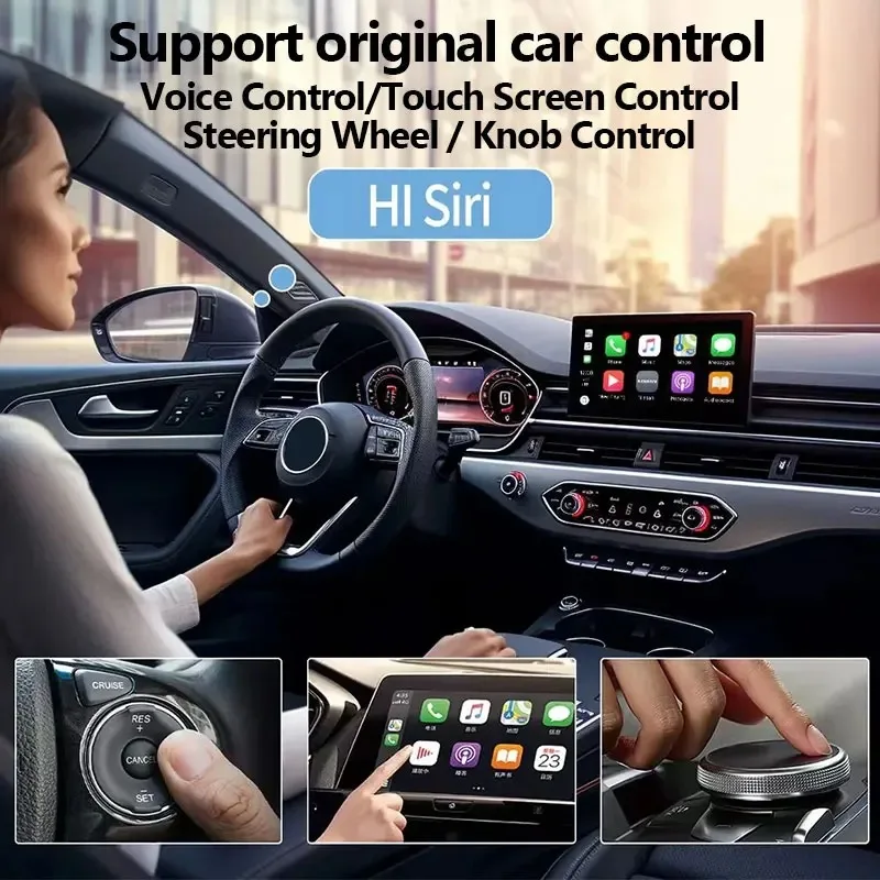 2 in 1 Wired to Wireless Car CarPlay Adapter Android thumbnail 5