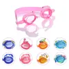 Professional Swimming Goggles Girl Cartoon Swim Glasses with Ear Plug Waterproof Anti Fog Swim Eyewear For Children Kids Gifts 3