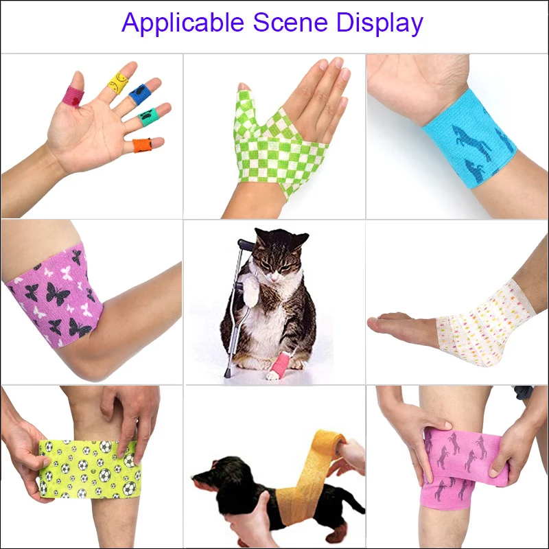 6 pcs Pet Puppys Anti Dirt Tool for Going Out Leggings Self Adhesive Bandages for Walking Dogs Feet Wrapping Protective Bandages
