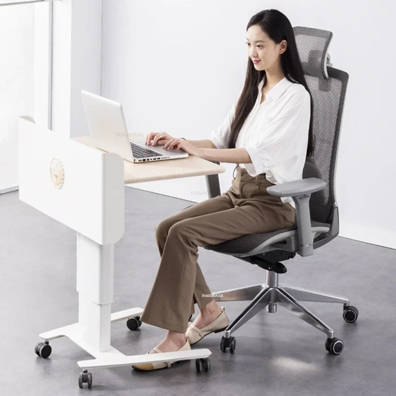 Minimalist Lifting Reception Desks Modern Creative Office Church Pulpit Store Bar Welcome Counter Movable Table Host Speech Desk