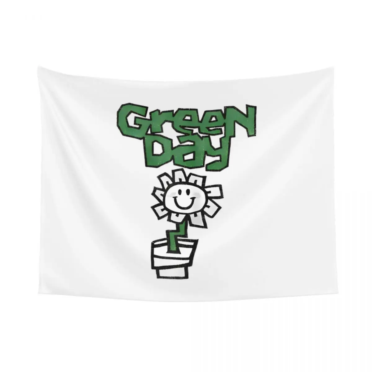 Green Day Punk Rock Tapestry Wall Hanging Printed Fabric Wall Tapestry American Bohemian Blanket Decor Tapiz