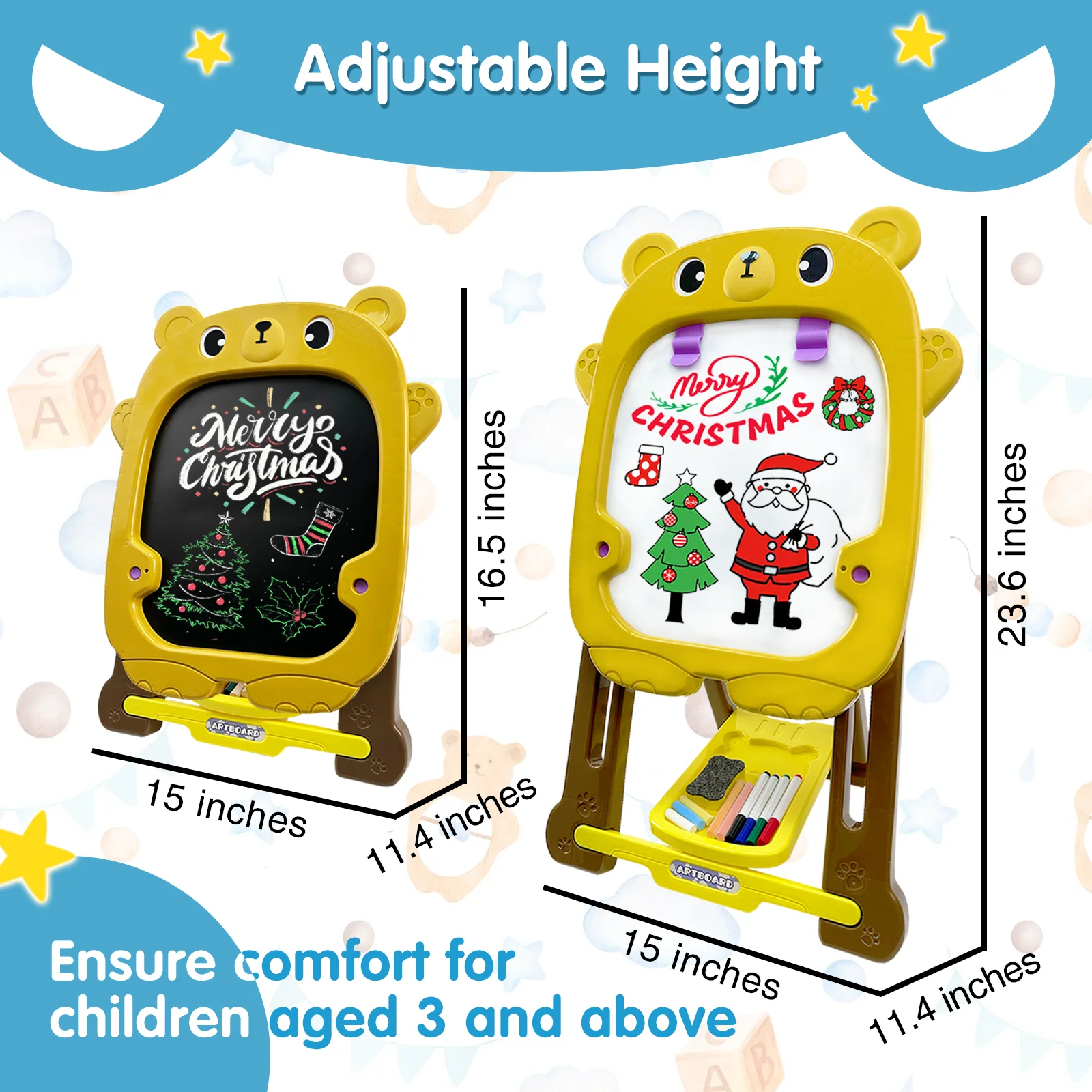 TALGIC Drawing Writing Tablet for Kids, Educational and Learning Gift Toys for Girls and Boys