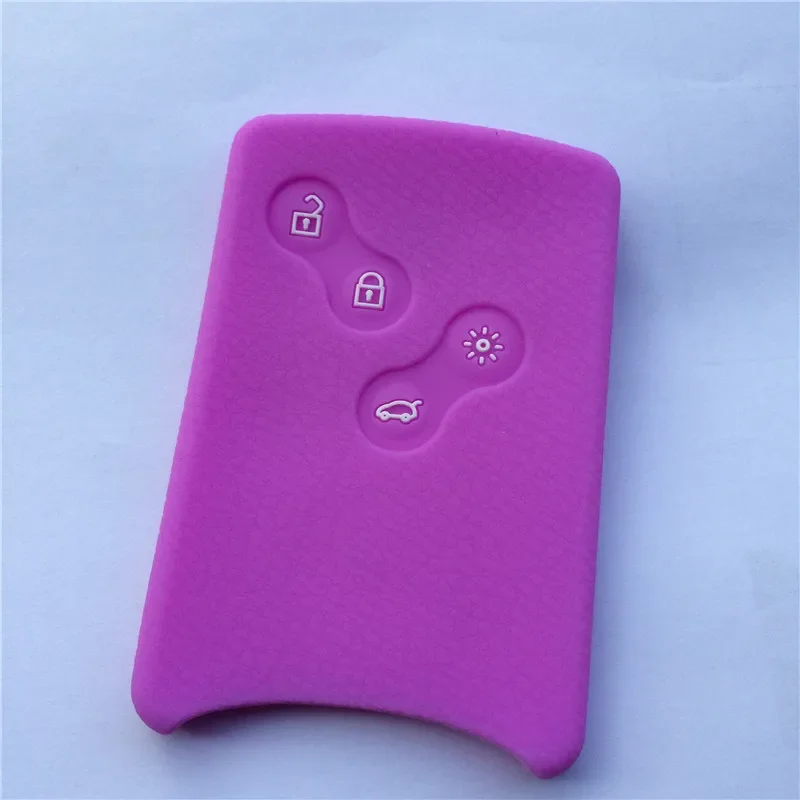 Ontto Custodia Silicone Per Chiave Renault E Dacia - 2 Tasti Rosa - Protezione Anti Graffio