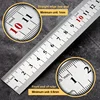 Straight Ruler Double Side Stainless Steel Metric Ruler Precision Measuring Tool 15cm/20cm/30cm/50cm School Office Supplies 2