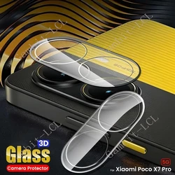 2PCS 9H HD 3D Camera Lens Tempered Glass Protector Film for Redmi Turbo 4 (Transparent)