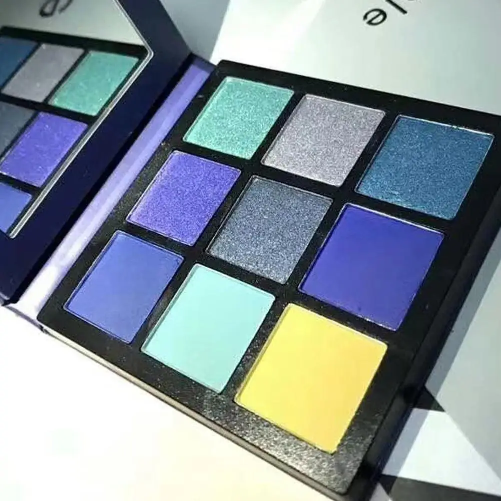 Nine-Color Diamond Eyeshadow Palette Matte And Pearl Earth Tones, Makeup Palette With Various Shades Long-lasting Makeup