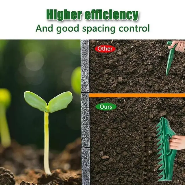 Vetőgép -Távtartó Könnyű És Könnyed Ültetése 1 Hüvelyk Távolságra 12 Lyukú Talaj Ásó A Kerti Ültetési Kiegészítők Számára - Image 4