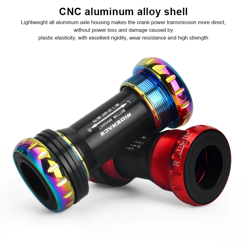 Aluminium Voor BSA 24mm Trapas voor Mountain en Racefiets Crankstel 68
