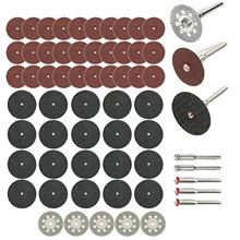 

60PCS Diamond Cutting Discs Sanding Grinding Wheel Circular Saw Blade Woodworking Dremel Mini Drill Rotary Tool Accessories Set