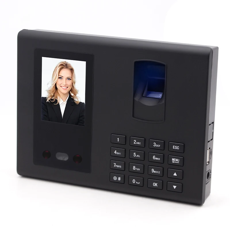 CN Attendance Machine Face+ Fingerprint+Password Employee Check-in Device Facial Recognition Apparatus Punch Card Equipment FA05