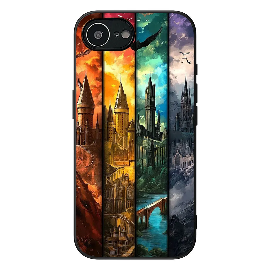 Artistic Owl & Wand Design Phone Case Cover