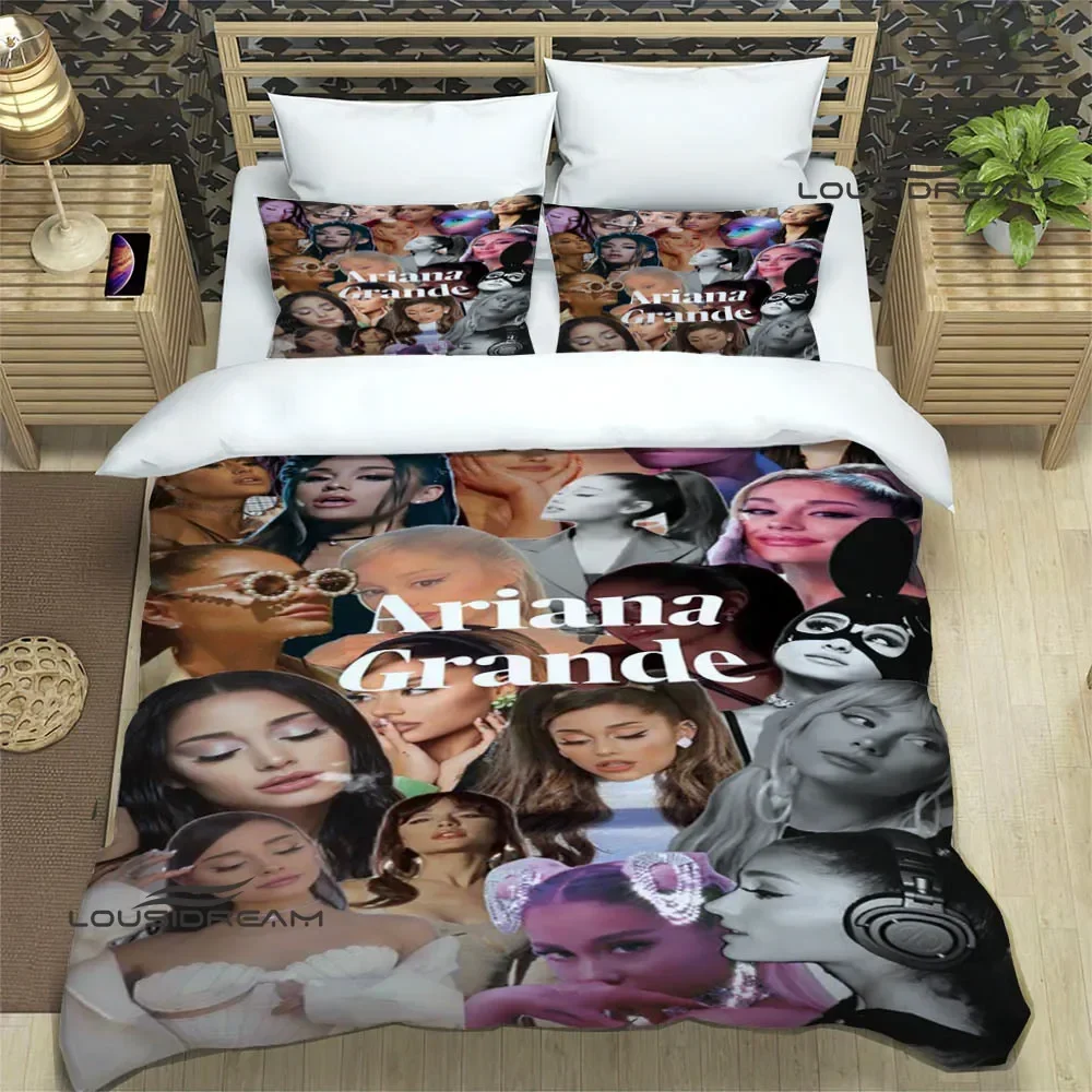 Singer Ariana grande Printed Bedding Sets exquisite bed supplies set duvet cover comforter set bedding set luxury birthday gift 5